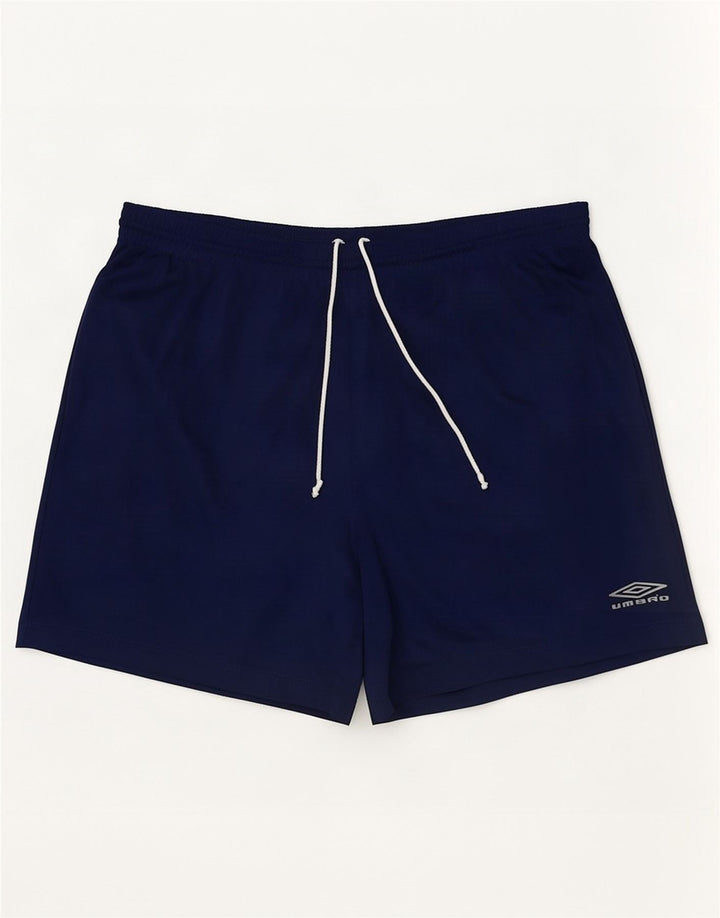 Мужские спортивные шорты Umbro, большие темно-синие в тонкую полоску