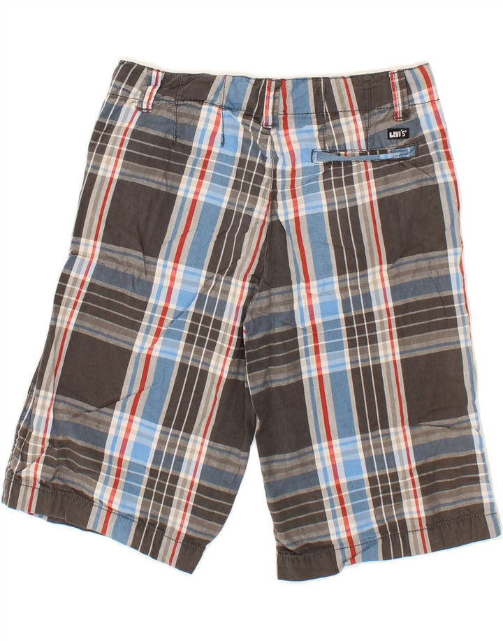 LEVI'S Boys Chino Shorts 13-14 Years  Brown Check Cotton Vintage Levi's and Second-Hand Levi's from Messina Hembry 