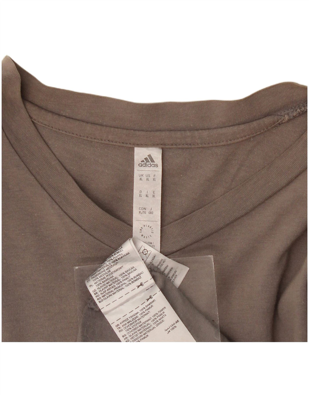 Мужская футболка Adidas Top XL Серый хлопок
