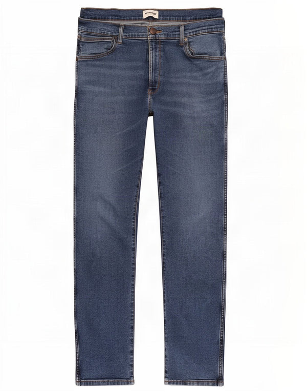 Мужские джинсы Wrangler Larston Slim W36 L34, синий хлопок