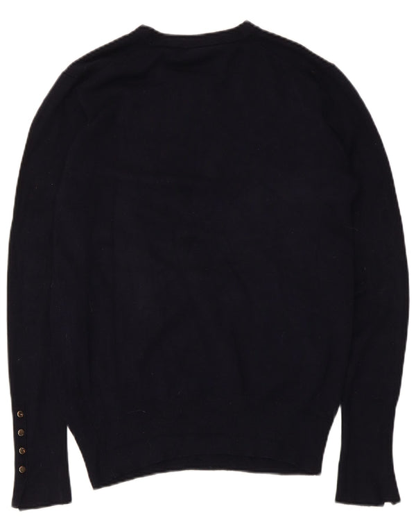 Женский джемпер с круглым вырезом Zara UK 18 XL, темно-синий