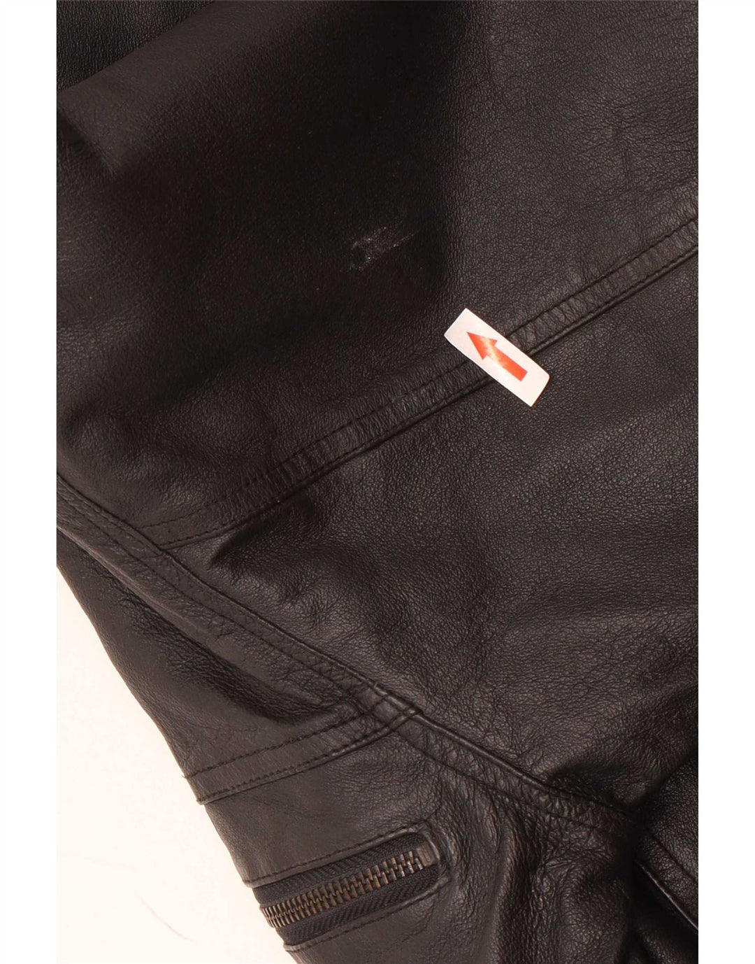 Мужская кожаная куртка-бомбер C&A EU 48, средний черный