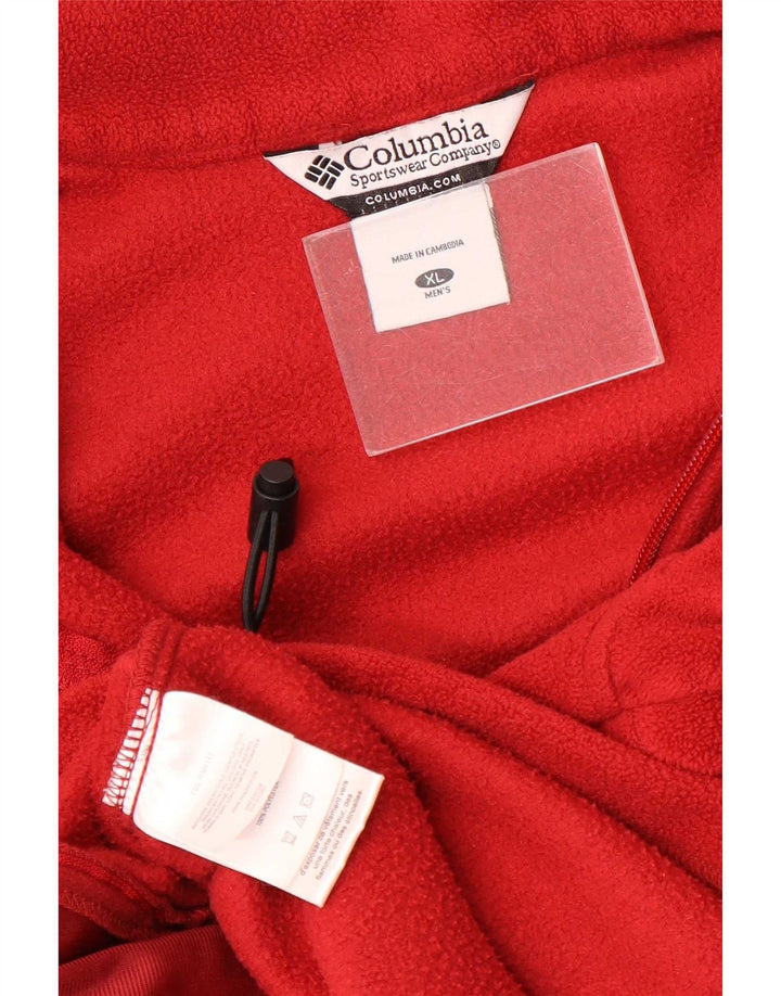 Мужская флисовая куртка Columbia UK 42 XL, красный полиэстер