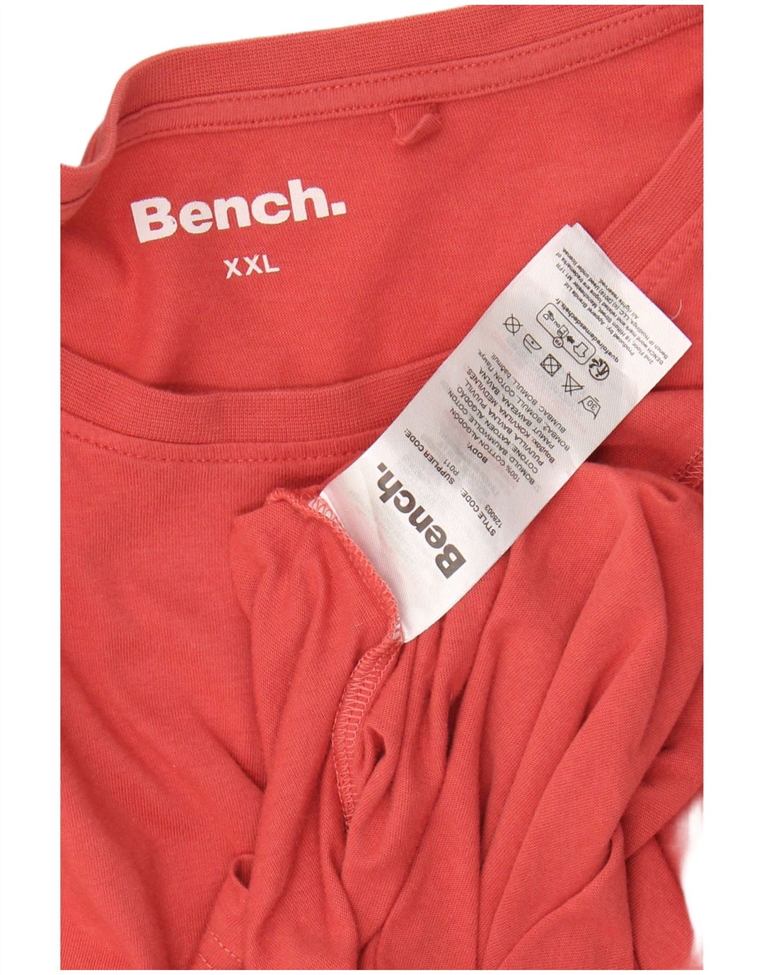 Женская футболка BENCH Top UK 20 2XL, красный хлопок
