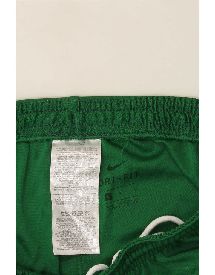 Мужские спортивные шорты Nike Dri Fit, большие зеленые, полиэстер