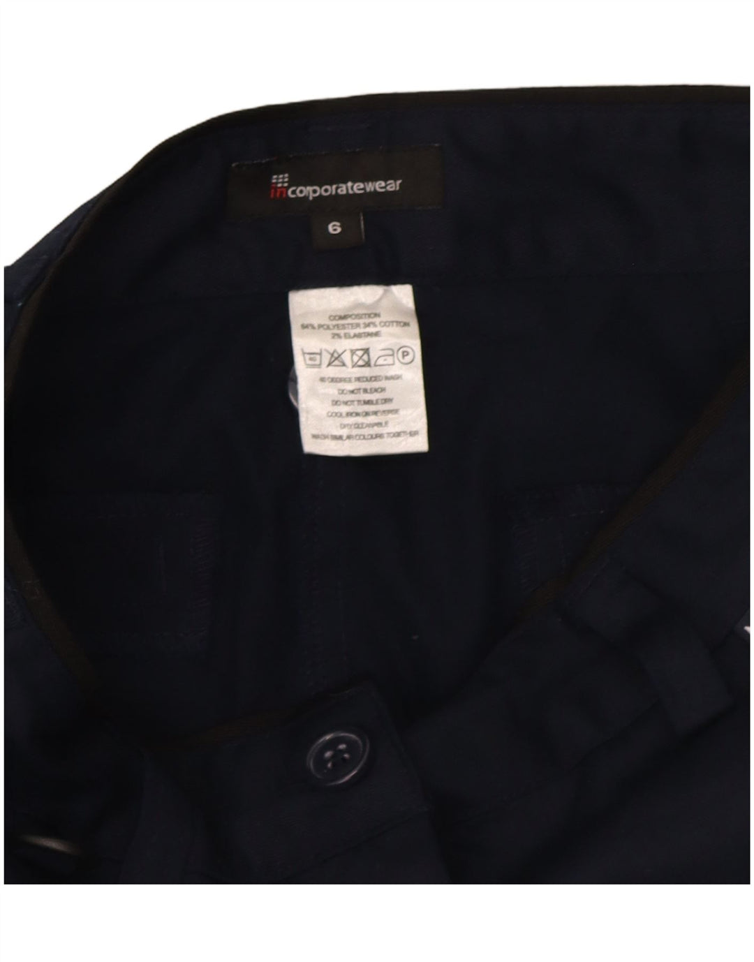 Женские шорты-бермуды Marks & Spencer UK 6 XS W26 Темно-синий полиэстер