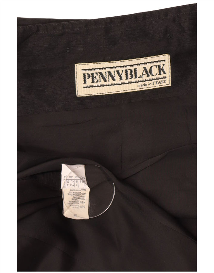 Женский пиджак Penny Black на 3 пуговицах, Великобритания 12, средний черный льняной пиджак