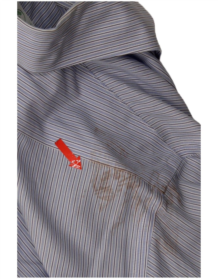 Мужская рубашка Brooks Brothers 346, размер 15, средний синий в полоску, хлопок