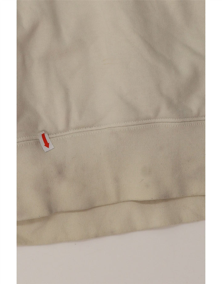 Женский джемпер с капюшоном ADIDAS UK 14, средний цвет, белый хлопок, белый