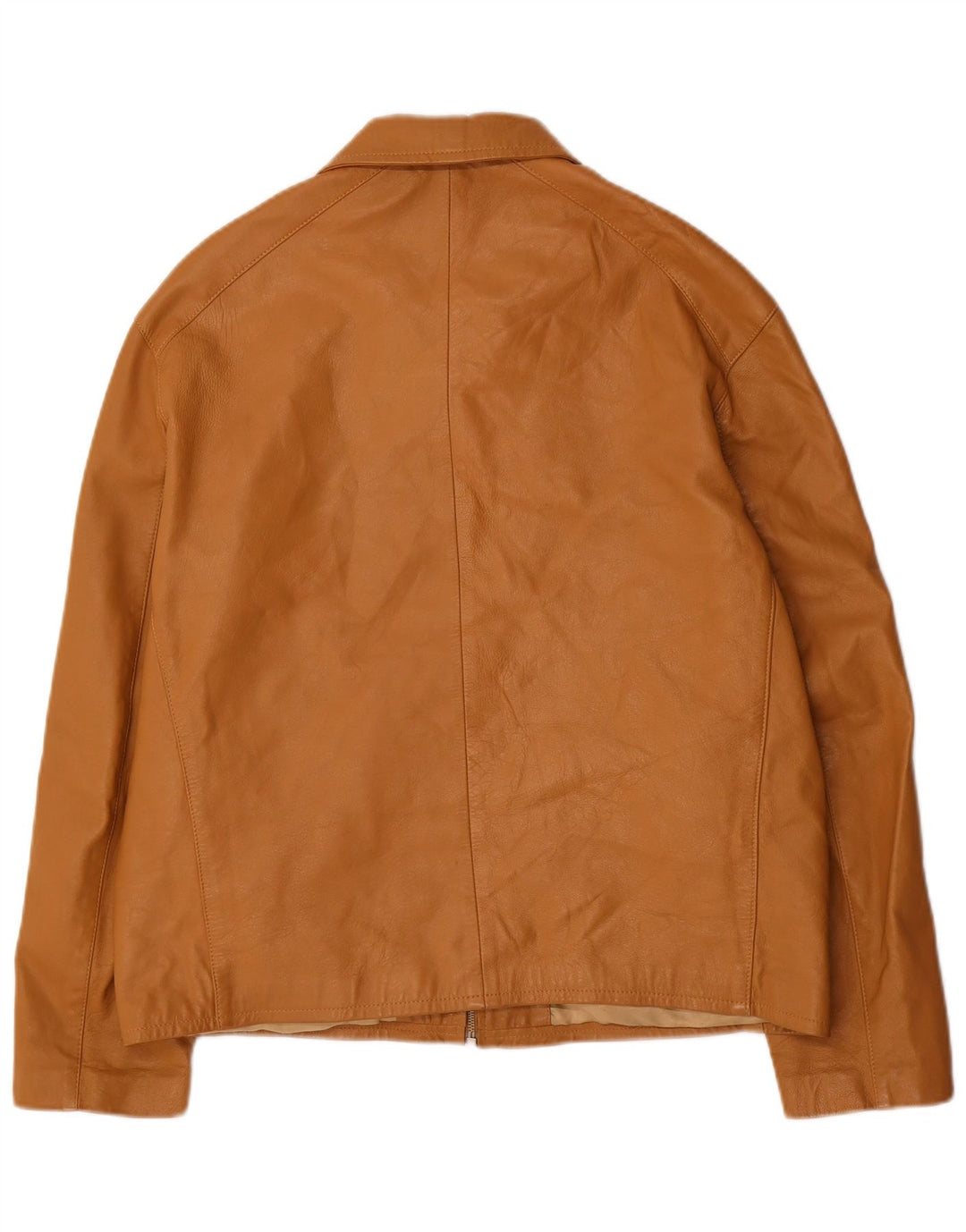 Peruzzi Женская кожаная куртка IT 52 2XL Бежевая кожа