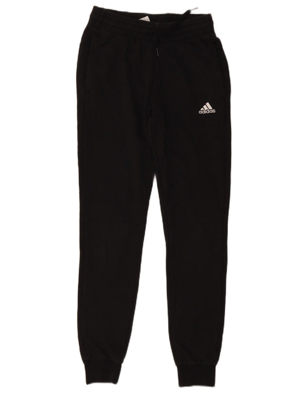 Женские спортивные брюки Adidas с графическим рисунком, джоггеры, Великобритания, 4/6 XS, черный хлопок