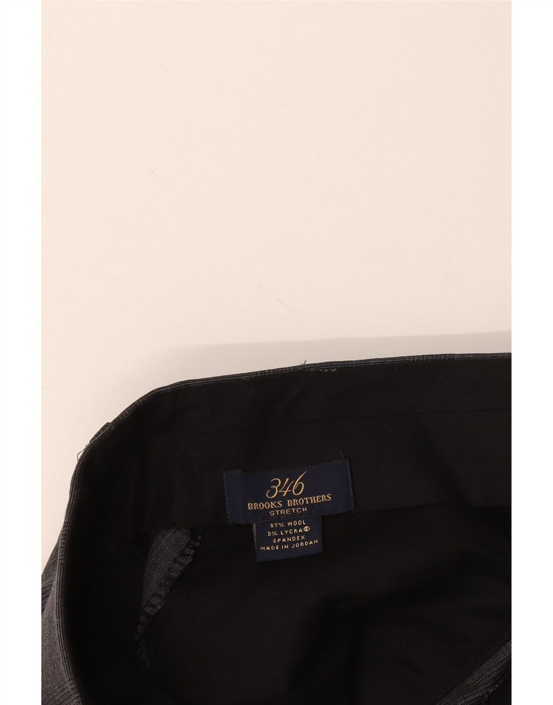 Мужские прямые костюмные брюки Brooks Brothers 346 W36 L31 серые, шерстяные в клетку