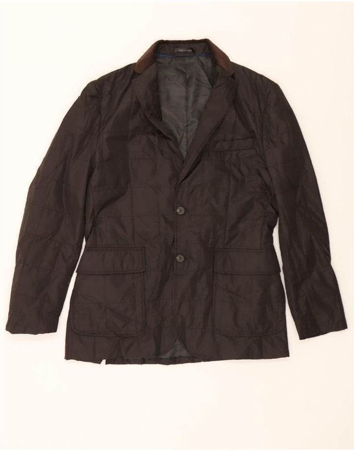 CHAPS Mens Quilted Jacket UK 40 Large Brown Polyester Vintage Chaps and Second-Hand Chaps from Messina Hembry 