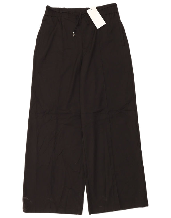Женские брюки чинос с завышенной талией Zara, большие, черные, W30 L32