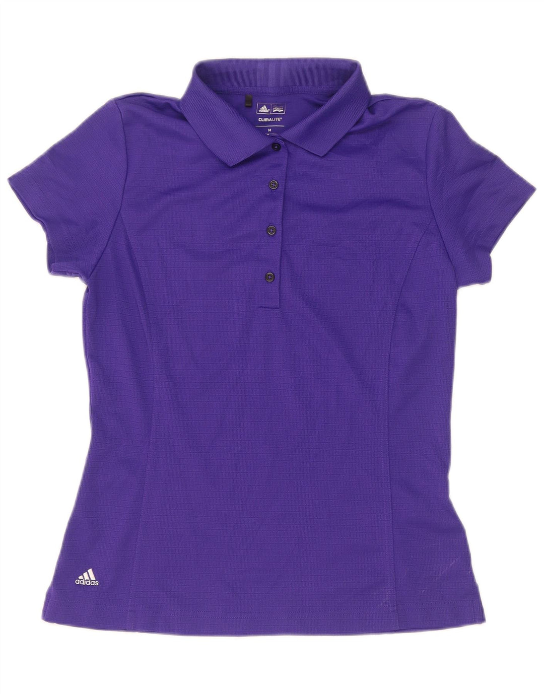 Женская рубашка-поло Adidas Climalite UK 12, средний фиолетовый полиэстер