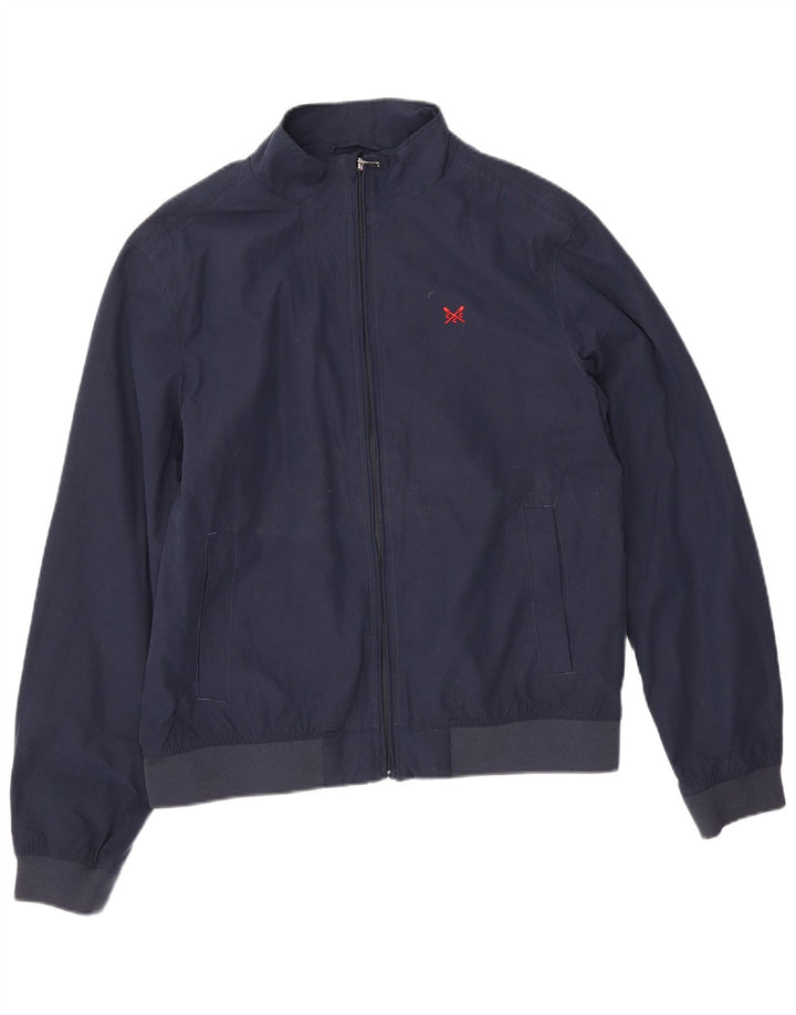 Мужская куртка-бомбер Crew Clothing UK 36, маленький темно-синий полиэстер