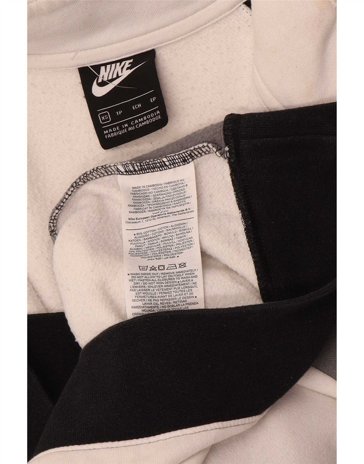 Мужской спортивный костюм Nike XS, серый хлопок с цветными блоками