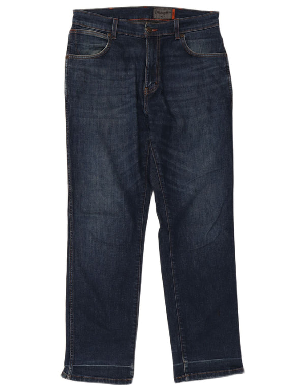 Мужские прямые джинсы Wrangler Texas W33 L30, синий хлопок