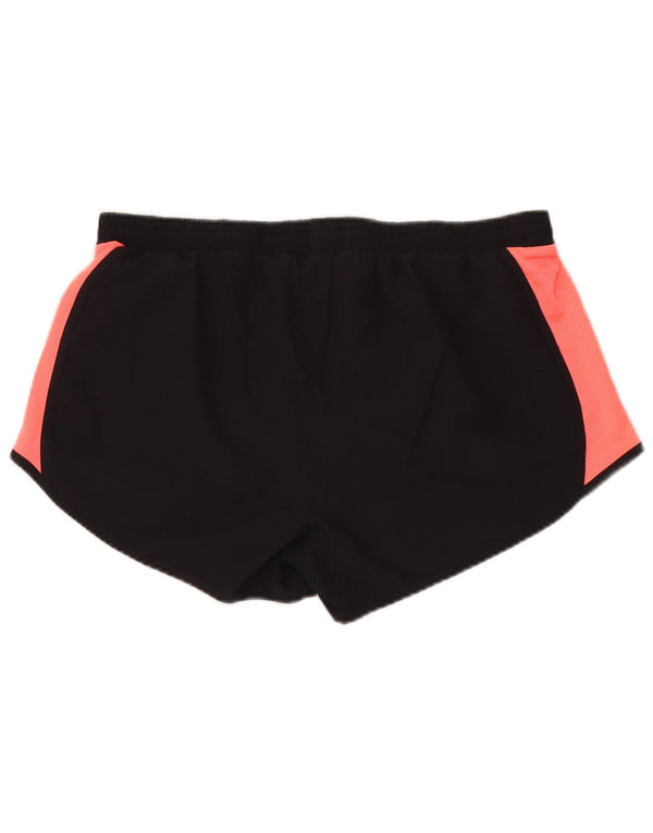 Женские спортивные шорты Under Armour Heat Gear UK 16, большие черные цветные блоки