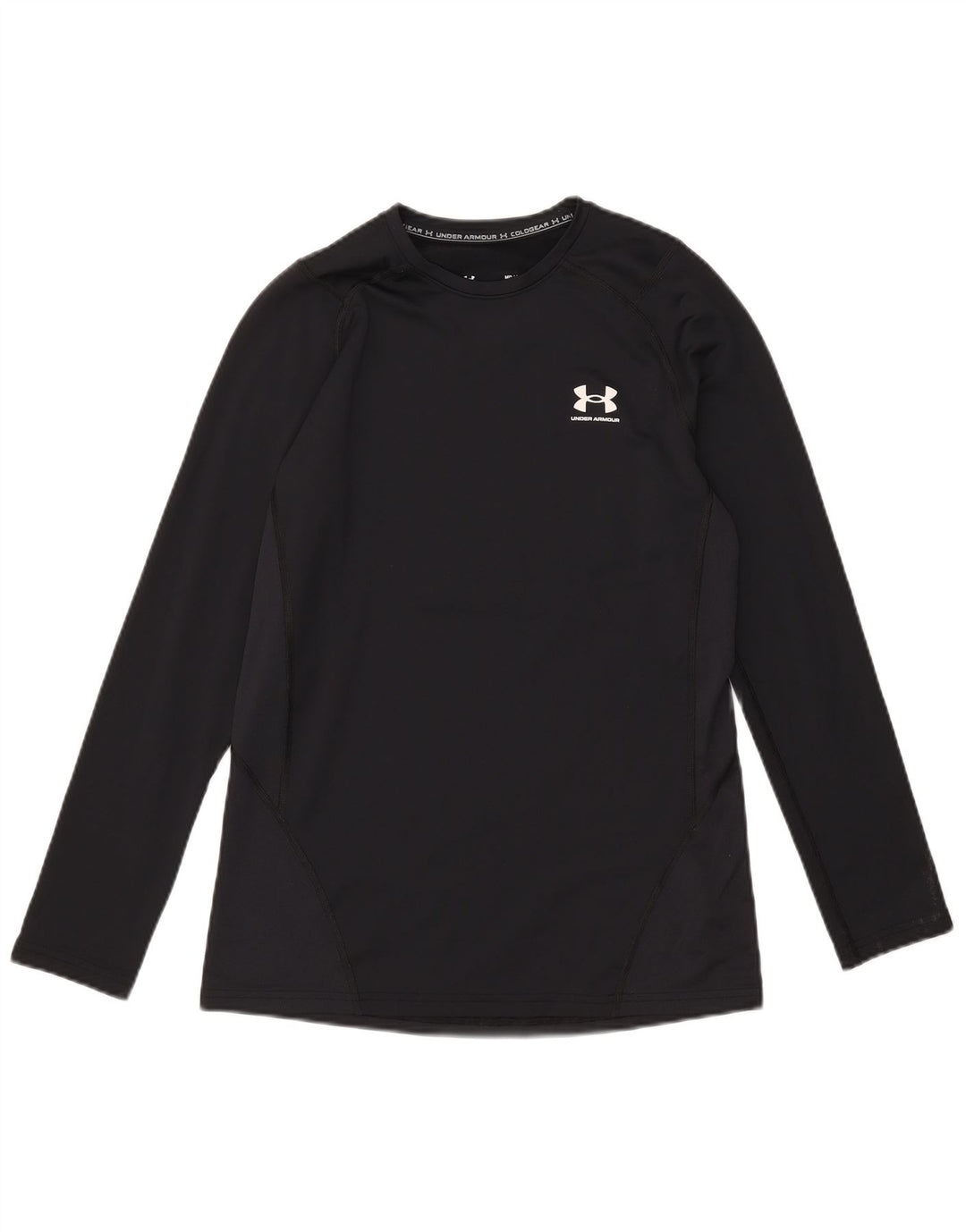 Мужской топ Cold Gear Under Armour с длинным рукавом, средний черный, полиэстер