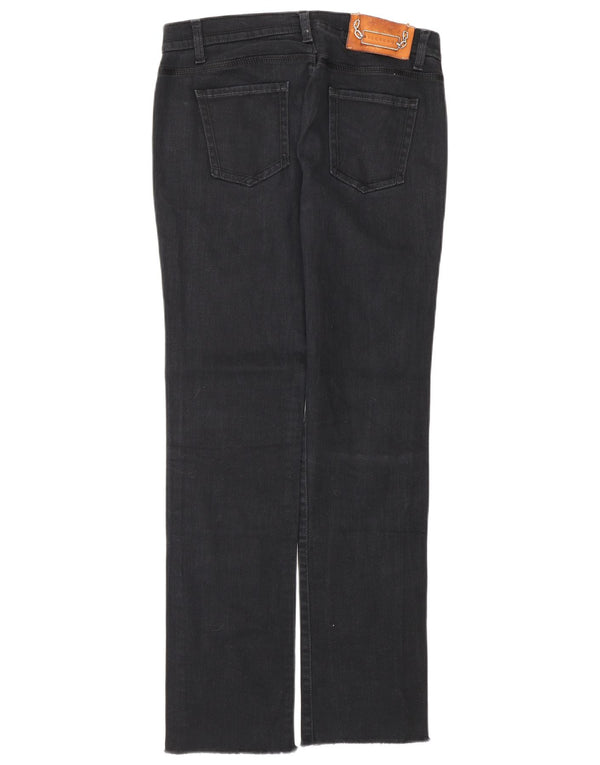 ICEBERG Женские прямые джинсы с низкой талией W31 L30 Темно-синий хлопок