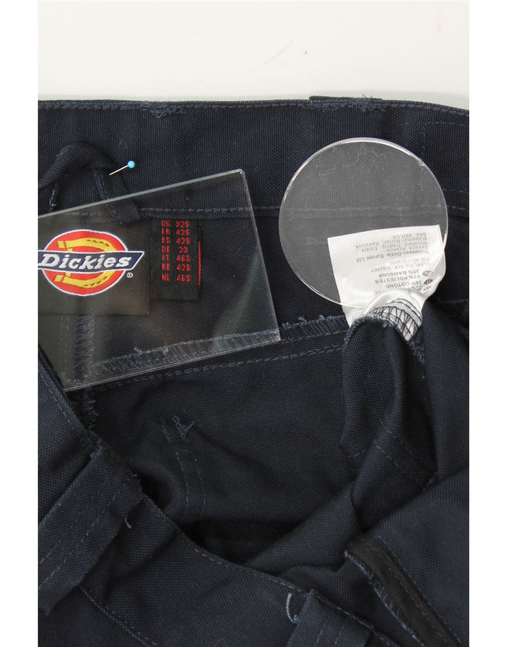 DICKIES Womens Straight Cargo Trousers W32 L29 Navy Blue Cotton Vintage Dickies and Second-Hand Dickies from Messina Hembry 