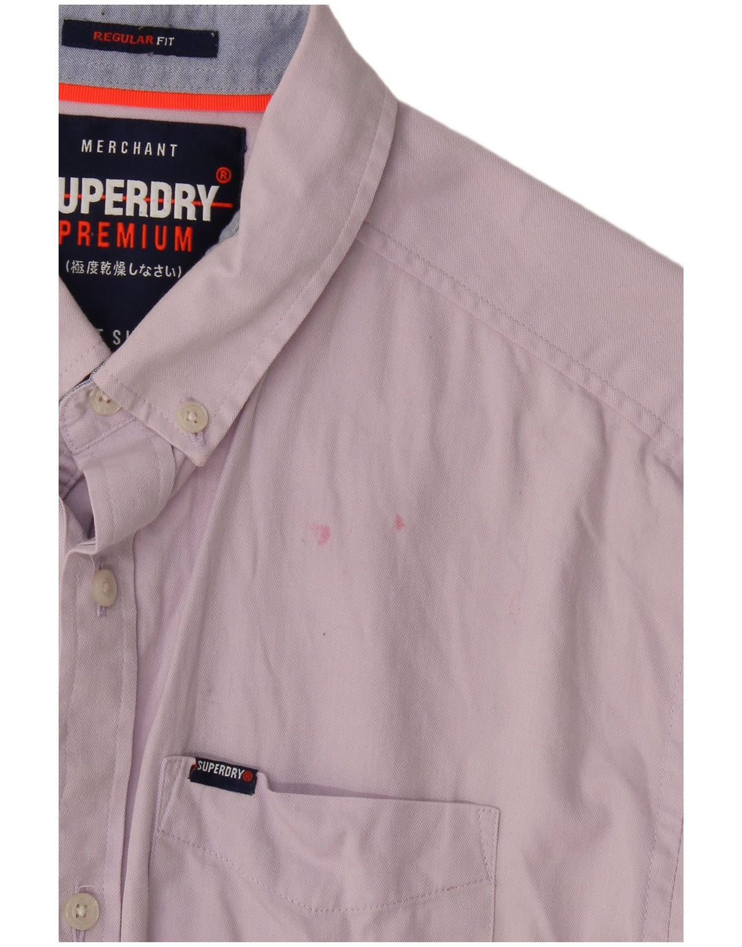 Мужская рубашка обычного кроя Superdry, маленькая розовая