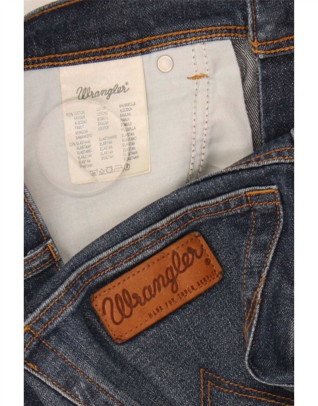 Мужские шорты Wrangler из техасского эластичного денима W33, средний синий хлопок