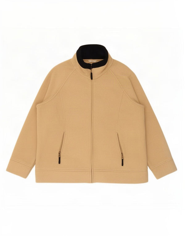 Женская флисовая куртка Marks & Spencer UK 20 2XL бежевый полиэстер