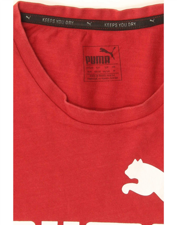 Мужская футболка с рисунком Puma, средний красный
