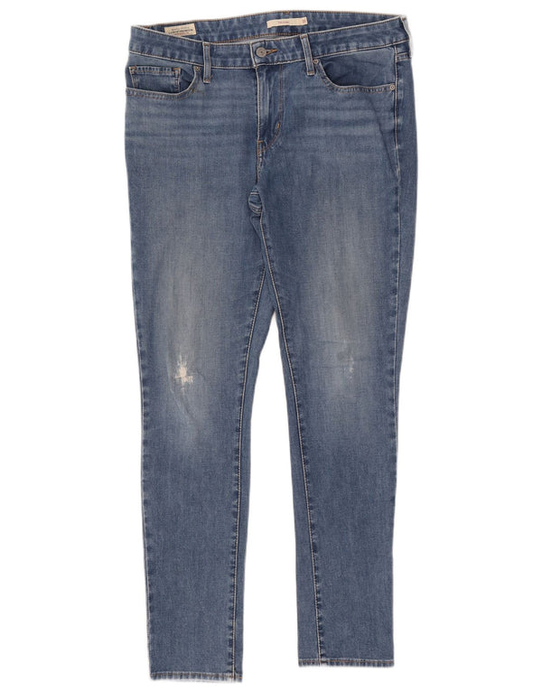 Женские джинсы скинни Levi's 711 W31 L30 синие, хлопок