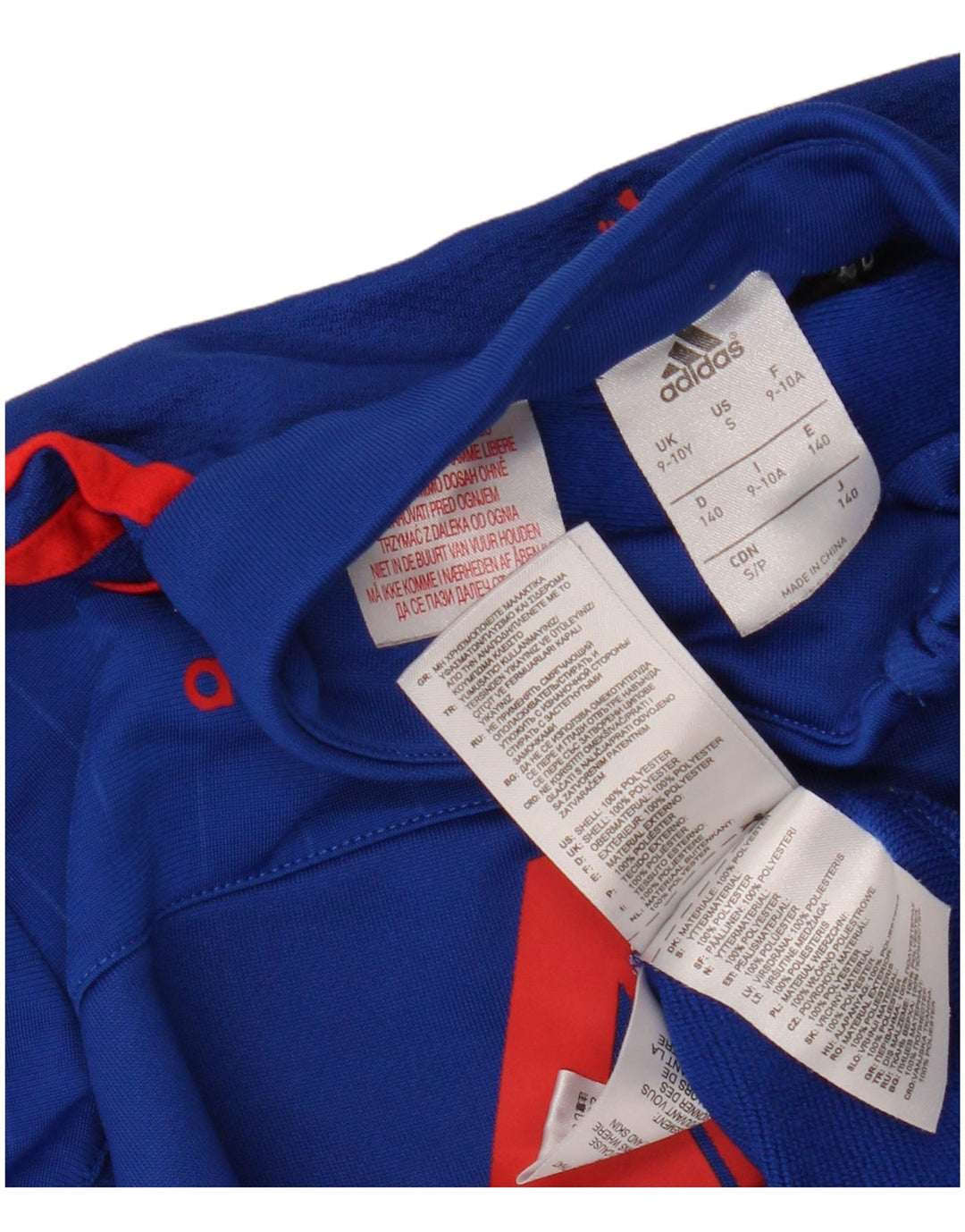 Спортивный костюм ADIDAS Climacool с графическим рисунком для мальчиков 9–10 лет, синий