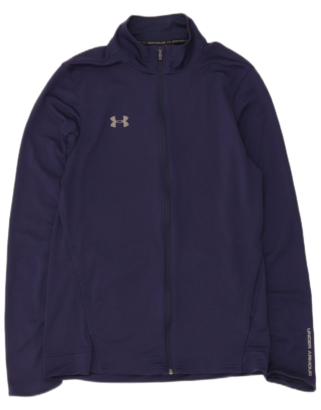 Женский спортивный костюм Under Armour, верхняя куртка UK 12, средний темно-синий полиэстер