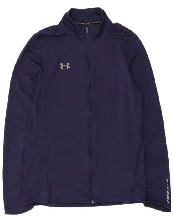 Женский спортивный костюм Under Armour, верхняя куртка UK 12, средний темно-синий полиэстер