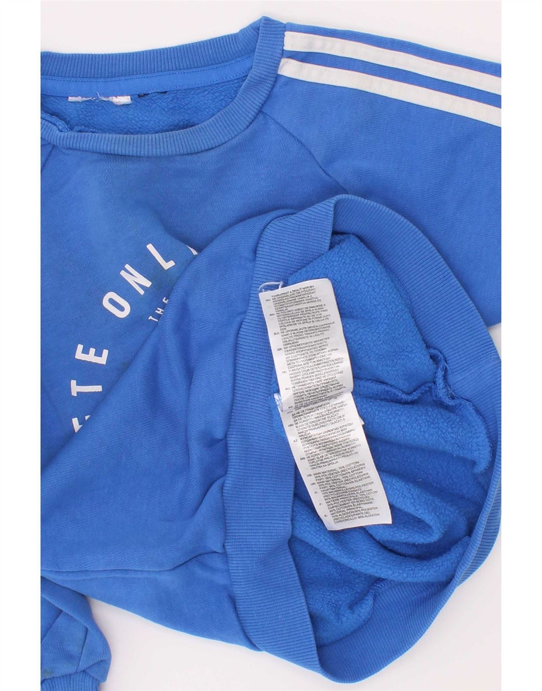 Джемпер с рисунком Adidas для мальчиков 2–3 года, синий хлопок