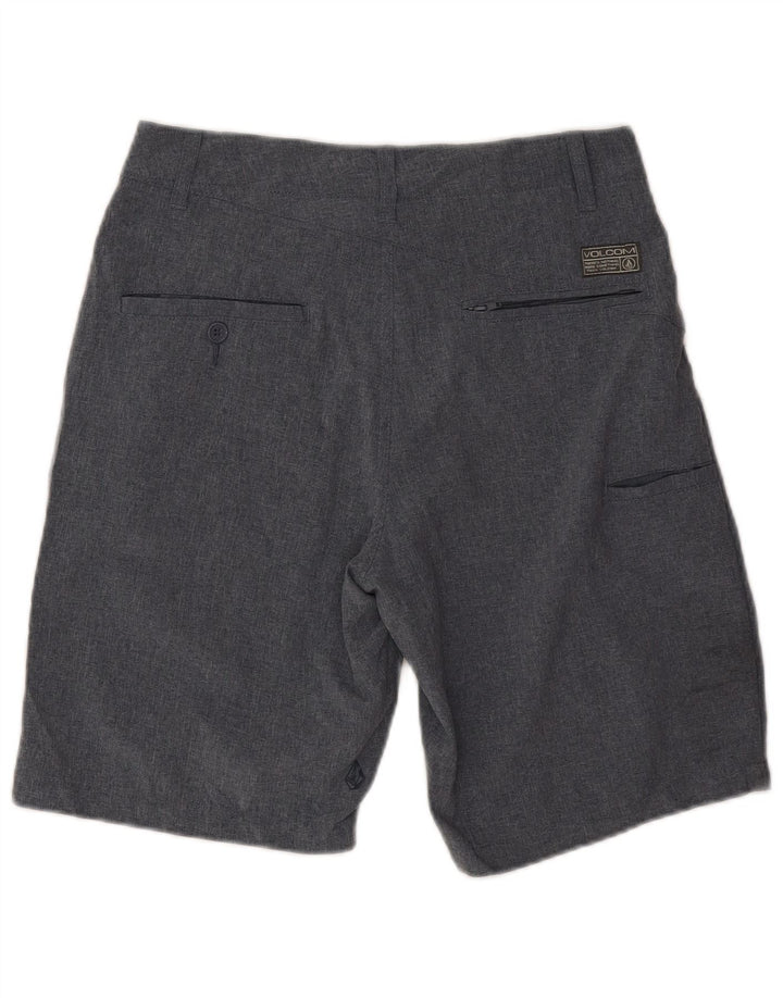 Мужские шорты-карго Volcom W28, полиэстер среднего серого цвета