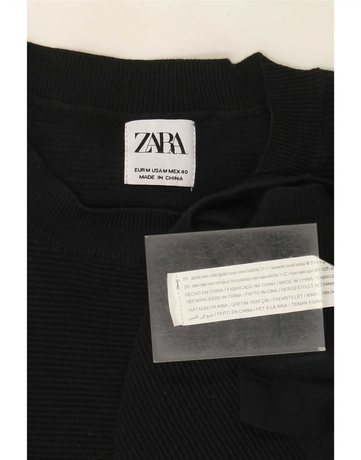 Мужской топ Zara с длинным рукавом, средний зеленый хлопок, хлопок