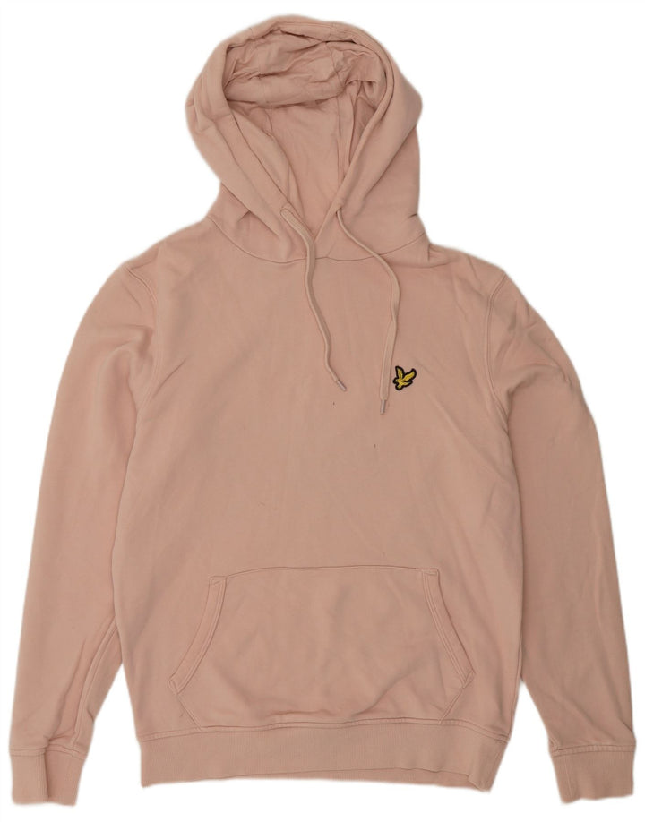 Мужской джемпер с капюшоном Lyle & Scott, хлопковый цвет среднего розового цвета