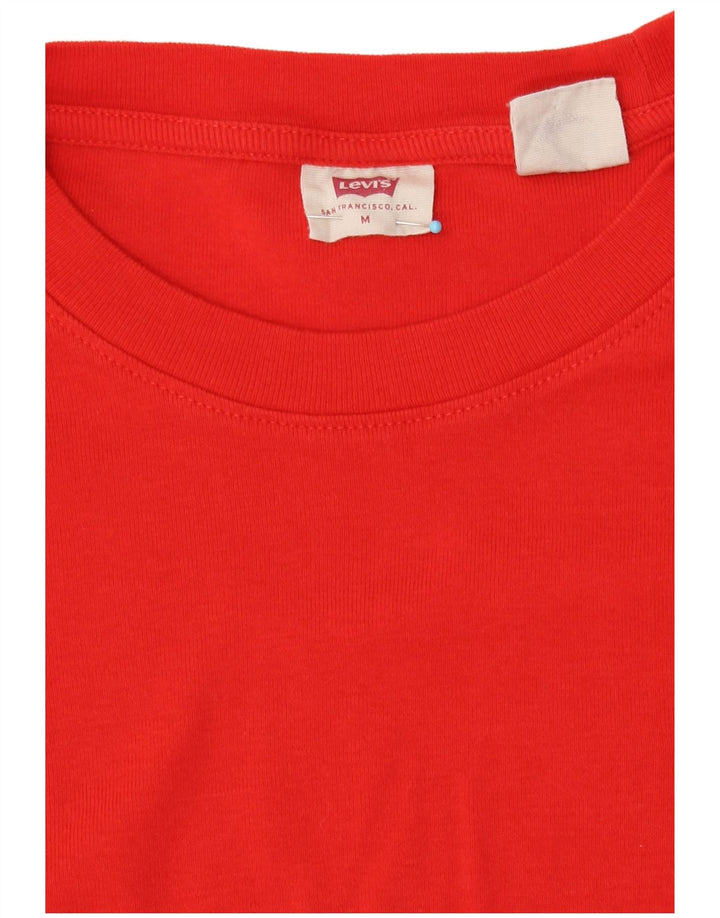 Женский топ Levi's с длинным рукавом UK 12, средний красный