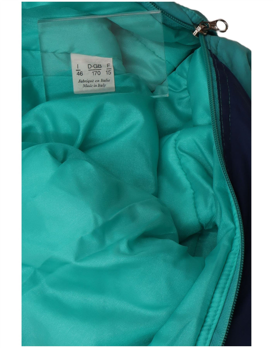 Винтажный мужской лыжный комбинезон свободного кроя IT 46, маленький синий, полиамид с цветными блоками