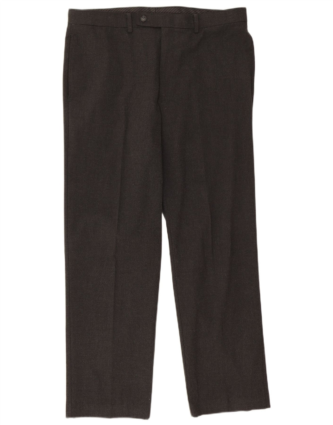 Мужские прямые костюмные брюки Calvin Klein W34 L29, серый полиэстер