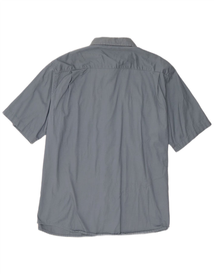 Мужская рубашка с коротким рукавом Wrangler XL, синяя, хлопок