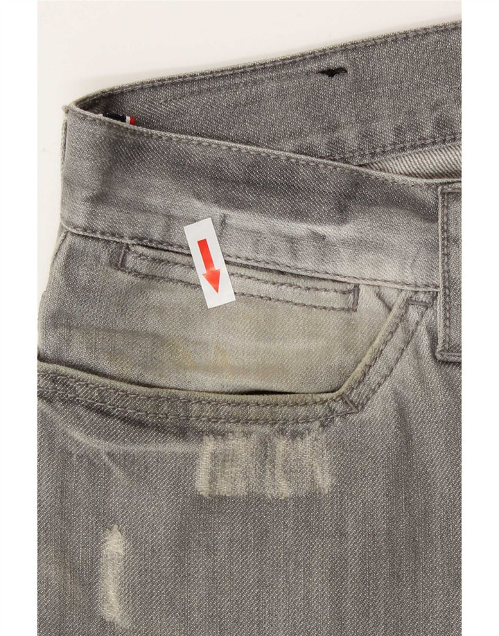 Мужские прямые джинсы Armani W32 L29, серый хлопок