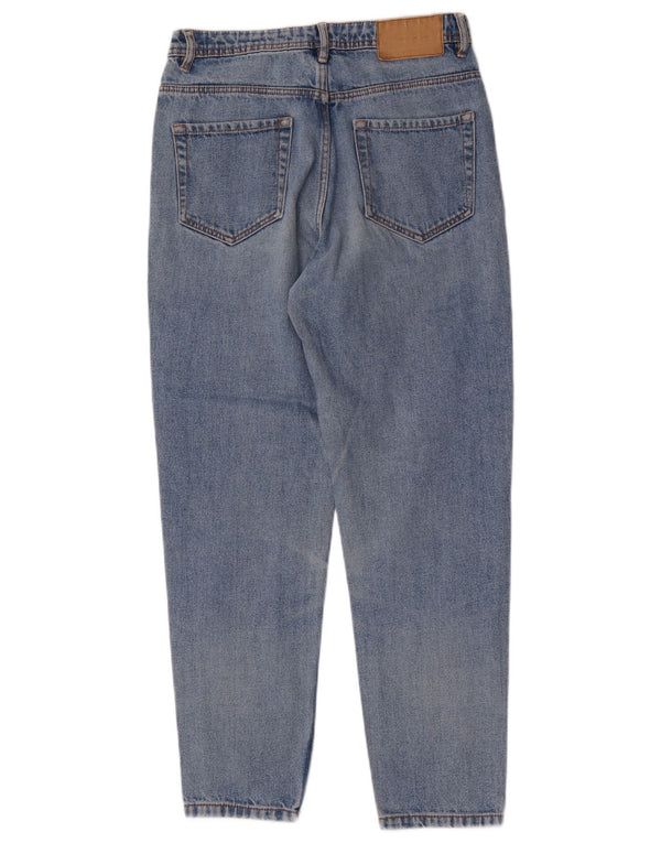 Zara Womens Trafaluc High Waist Tapered Jeans EU 36 XS W26 L28 Blue Cotton