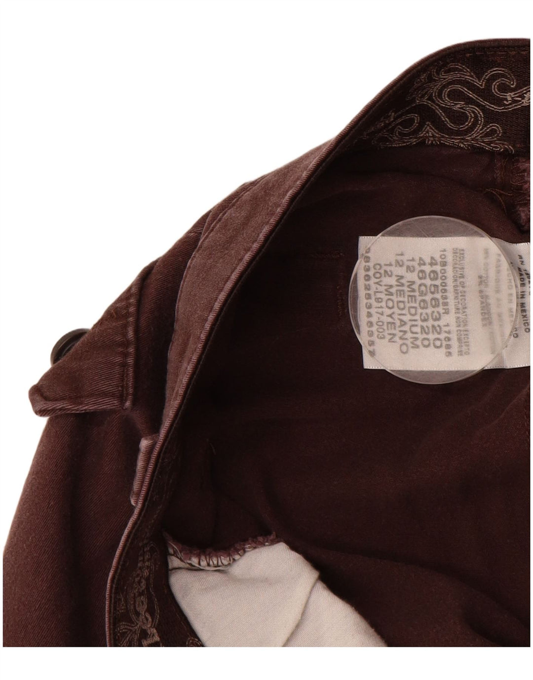 Женские прямые повседневные брюки LEE, размер США 12, большой размер W32 L31, коричневый хлопок