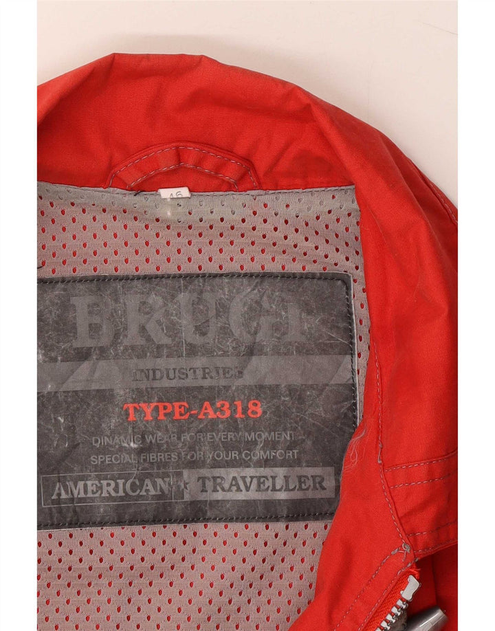 Женская куртка-дождевик оверсайз Brugi IT 46, большая красная