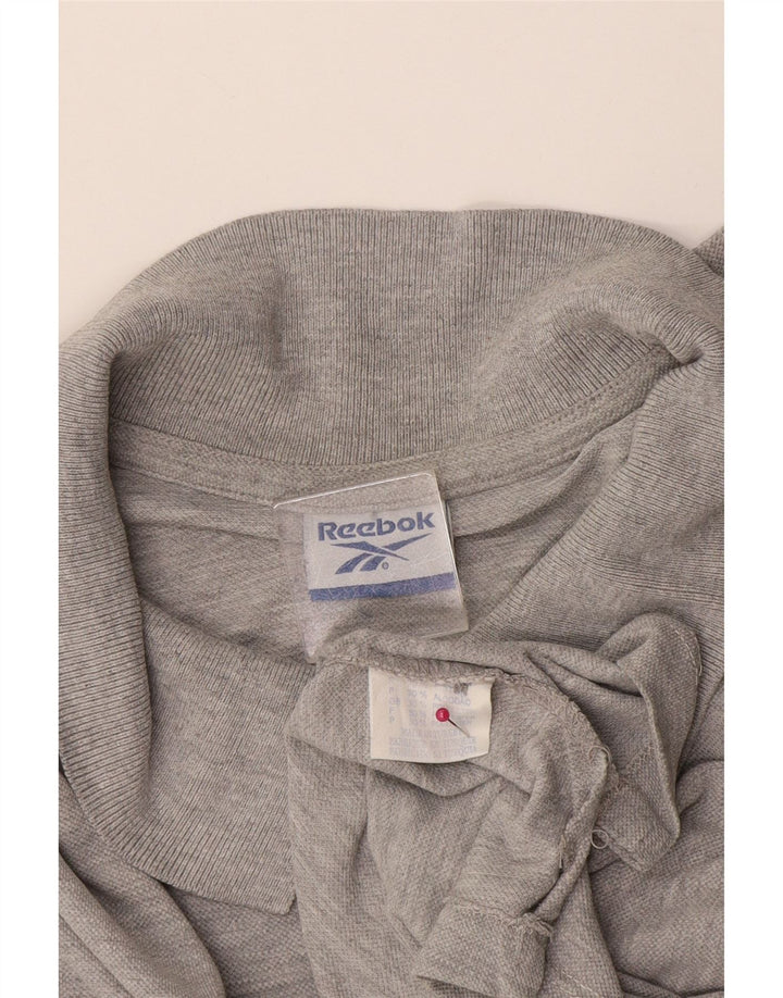 Мужская рубашка-поло Reebok XL серая, хлопок