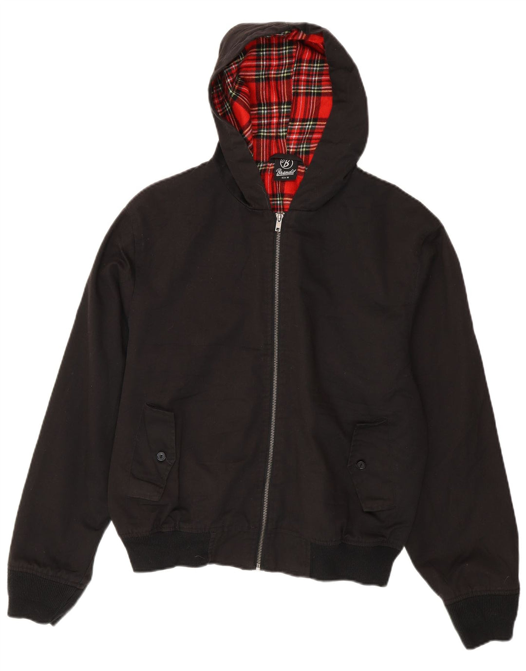 Мужская куртка-бомбер BRANDIT с капюшоном UK 38, средний черный полиэстер