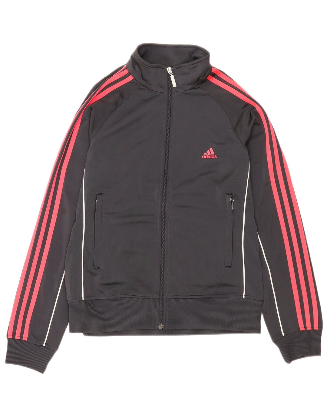 Женский спортивный костюм Adidas Top Jacket UK 16, большой серый полиэстер