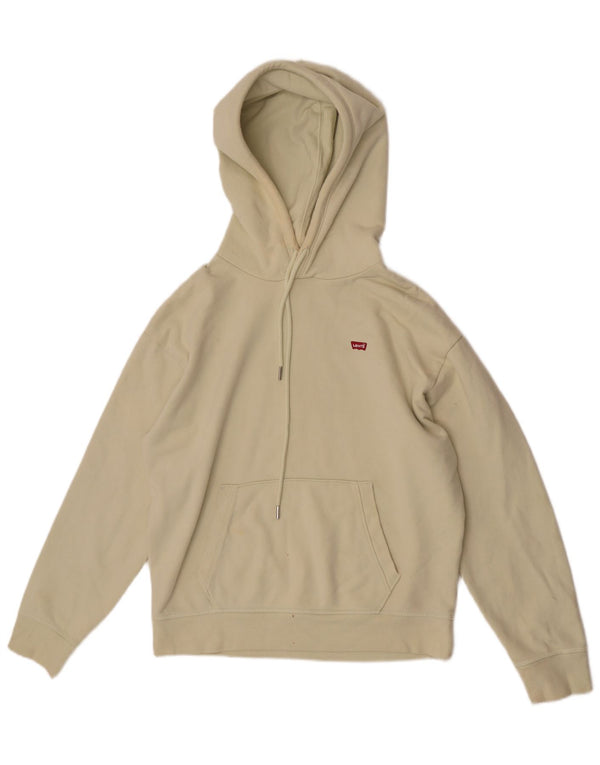 Женский джемпер с капюшоном оверсайз Levi's UK 10, маленький зеленый хлопок